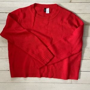 H&M Divided/sweater/red/medium